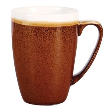 Monochrome Mug Cinnamon Brown 34cl 12oz (Box Of 12)