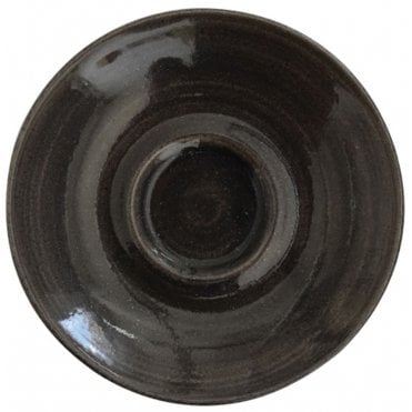 Monochrome Saucer Iron Black 11.8cm 4.25" (Box Of 12)