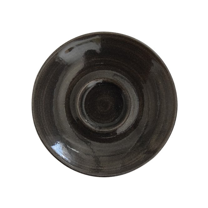 Churchill China Monochrome Saucer Iron Black 15.6cm 6.25