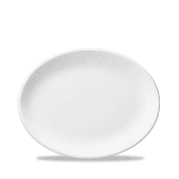 Oval Plate 13.5" White Churchill (Box Of 12)
