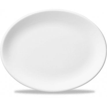 Oval Plate 25cm/10" White Churchill (Box Of 12)