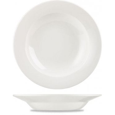 Pasta Plate Rimmed 12"/30cm White Churchill (Box Of 12)