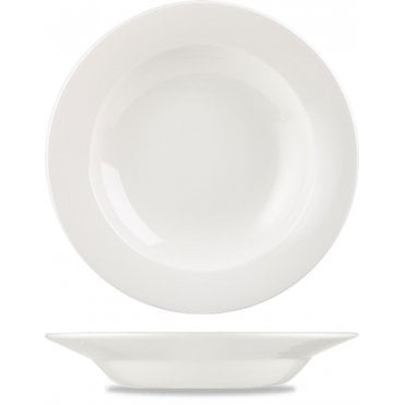 Pasta Plate Rimmed 28cm/11" White Churchill (Box Of 12)