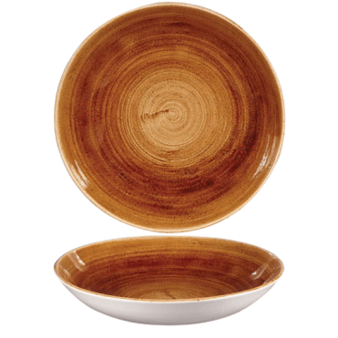 Patina Coupe Bowl 24.8cm (9.75") Vintage Copper (Box Of 12)