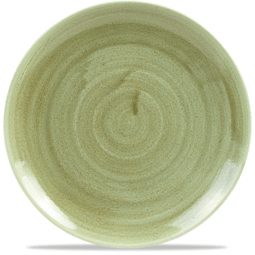 Patina Coupe Plate 21.7cm (8.5") Burnished Green (Box Of 12)