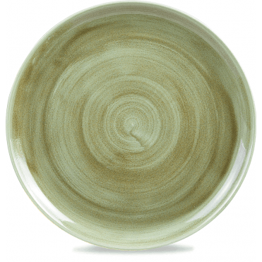 Patina Coupe Plate 32.4cm (12.75") Burnished Green (Box Of 12)