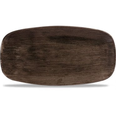 Patina Oblong Plate 29.5 X 15cm Iron Black (Box Of 12)