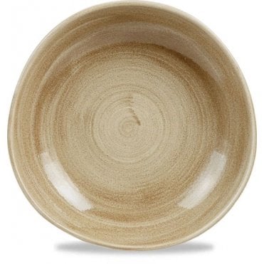 Patina Organic Round Bowl- 25.3cm (9.75") / 38oz Antique Taupe (Box Of 12)