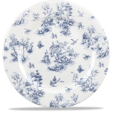Prague Toile 30.5cm (12") Plate Vintage Print (Box Of 6)