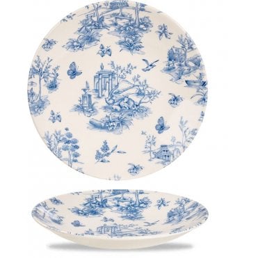 Prague Toile Profile Deep Coupe Plate - 9.75 (Box Of 6)