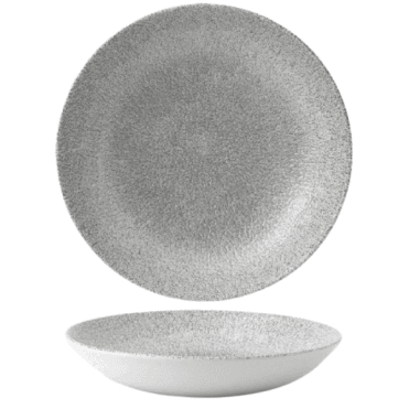 Raku Coupe Bowl - 9.25" (24.8cm) / 40oz Jasper Grey (Box Of 12)