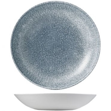 Raku Coupe Bowl 9.75" (24.7cm) Topaz Blue (Box Of 12)