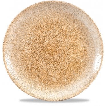 Raku Coupe Plate 10.25" (26cm) Garnet Orange (Box Of 12)