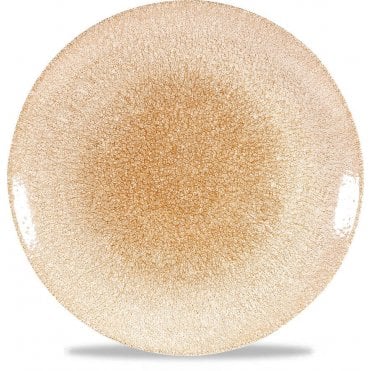 Raku Coupe Plate 11.25" (28.8cm) Garnet Orange (Box Of 12)