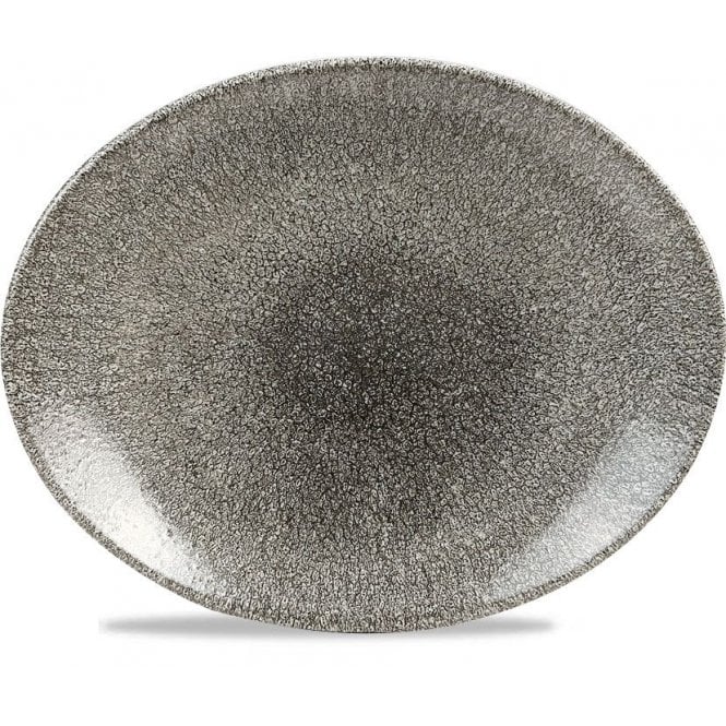 Churchill China Raku Oval Coupe Plate 31.7 X 25.5cm (12.5