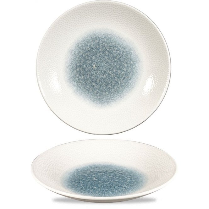 Churchill China Raku Topaz Blue Isla Deep Coupe Plate 10 5/8