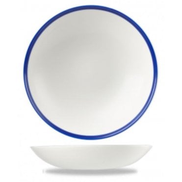 Retro Blue 18.2cm/7" (42.6cl) Coupe Bowl (Box Of 12)