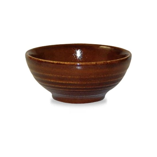 Churchill China Ripple Cinnamon Snack Bowl 6oz 17cl (10.40 Cm - 4 1⁄16″) (Box Of 12)