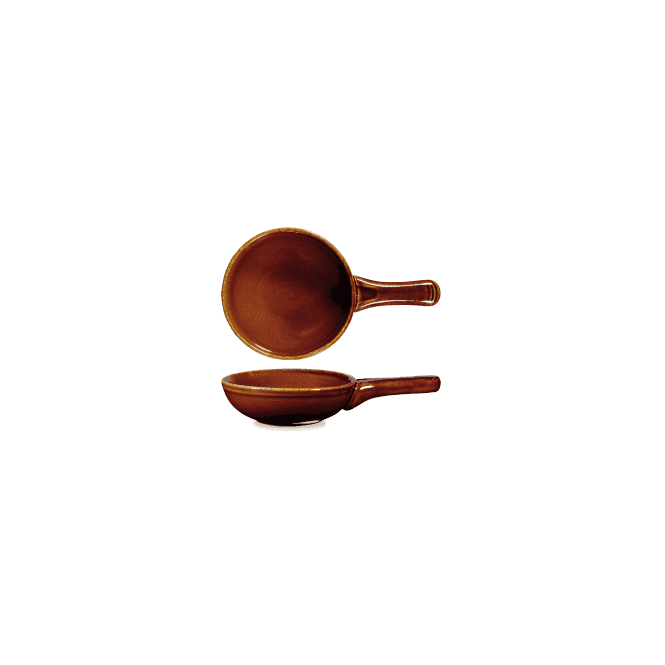 Churchill China Rustics Simmer Small Skillet Pan - 24cm / 13oz Brown (Box Of 6)