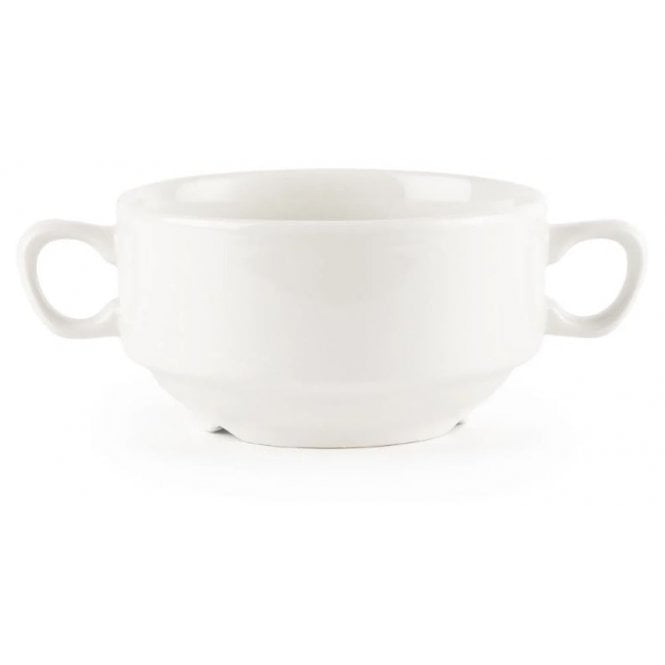Churchill China Soup Cup Lugged 14oz White Churchill (Box Of 12)