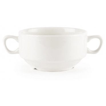 Soup Cup Lugged 14oz White Churchill (Box Of 12)