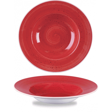 Stonecast Berry Red Wide Rim Bowl- 24cm/ 9.5'' (Box Of 12)