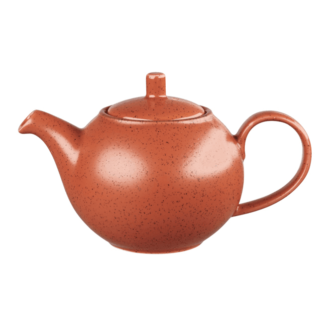 Churchill China Stonecast Beverage Pot 15oz (42.6cl) Spiced Orange (Box Of 12)