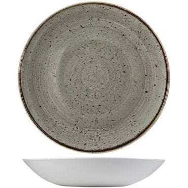 Stonecast Coupe Bowl 24.8cm (9.75") Peppercorn (Box Of 12)
