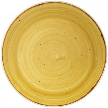 Stonecast Coupe Plate 21.7cm (8.5") Mustard (Box Of 12)