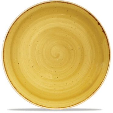 Stonecast Coupe Plate 26cm (10.25") Mustard (Box Of 12)