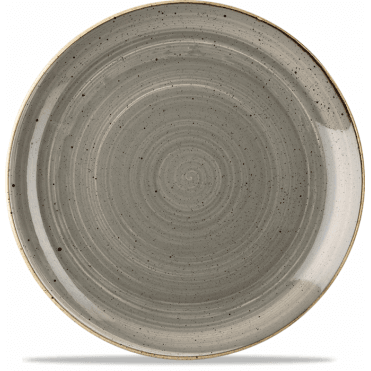 Stonecast Coupe Plate 26cm (10.25") Peppercorn (Box Of 12)