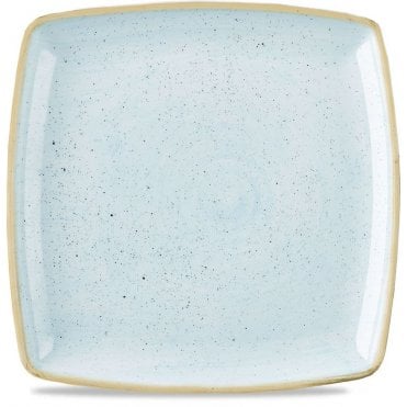 Stonecast Deep Square Plate 26.8cm (10.5") Duck Egg (Box Of 12)