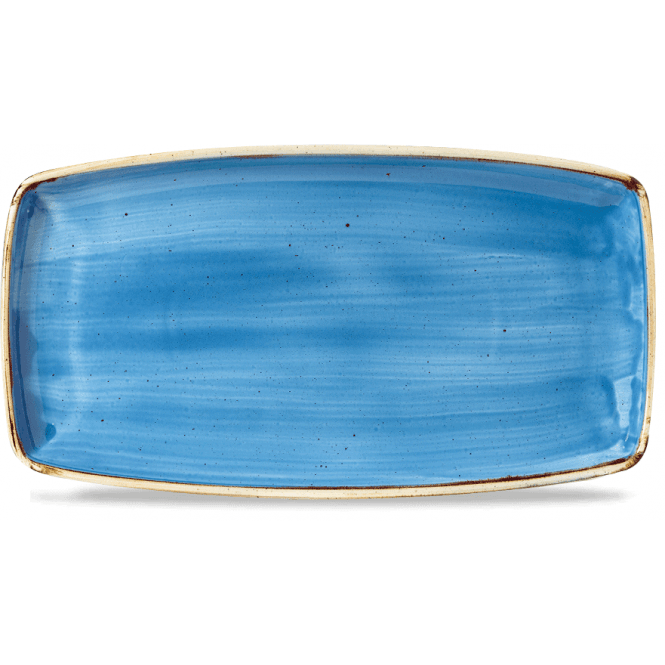 Churchill China Stonecast Oblong Plate 35 X 18.5cm Cornflower (Box Of 12)