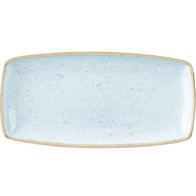 Churchill China Stonecast Oblong Plate 35 X 18.5cm Duck Egg (Box Of 12)