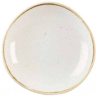 Stonecast Organic Round Bowl Barley White- 25.3 Cm/ 9.875'' (Box Of 12)