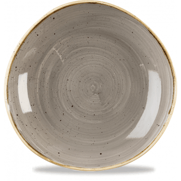 Stonecast Organic Round Bowl Peppercorn Grey - 25.3 Cm/ 9.875'' (Box Of 12)