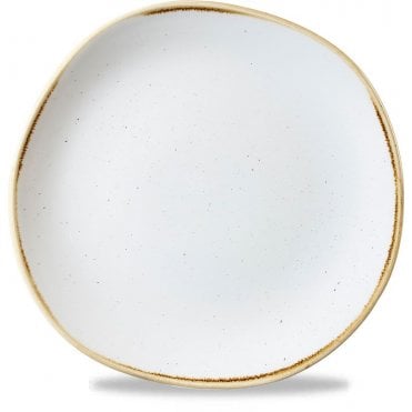 Stonecast Organic Round Plate Barley White- 21 Cm/ 8.25'' (Box Of 12)