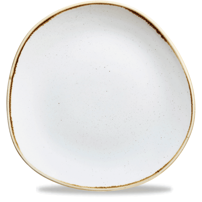 Churchill China Stonecast Organic Round Plate Barley White- 26.4 Cm/ 10.25'' (Box Of 12)