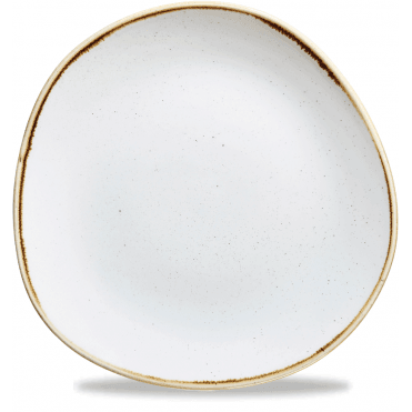 Stonecast Organic Round Plate Barley White- 26.4 Cm/ 10.25'' (Box Of 12)