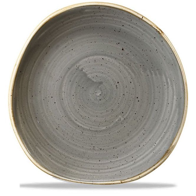 Churchill China Stonecast Organic Round Plate Peppercorn Grey- 18.6 Cm/ 7.25'' (Box Of 12)