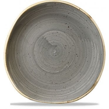 Stonecast Organic Round Plate Peppercorn Grey- 18.6 Cm/ 7.25'' (Box Of 12)