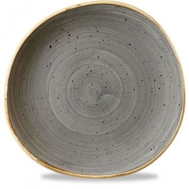 Stonecast Organic Round Plate Peppercorn Grey- 21 Cm/ 8.25'' (Box Of 12)