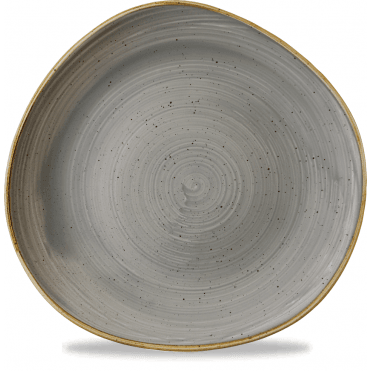 Stonecast Organic Round Plate Peppercorn Grey- 28.6 Cm/ 11.25'' (Box Of 12)