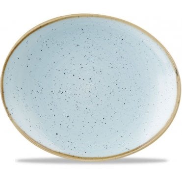 Stonecast Oval Plate 19.2cm (7.75") Duck Egg (Box Of 12)