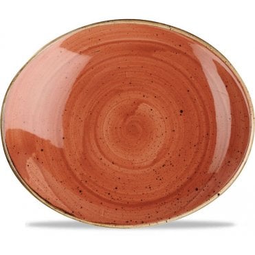 Stonecast Oval Plate 19.2cm (7.75") Spiced Orange (Box Of 12)