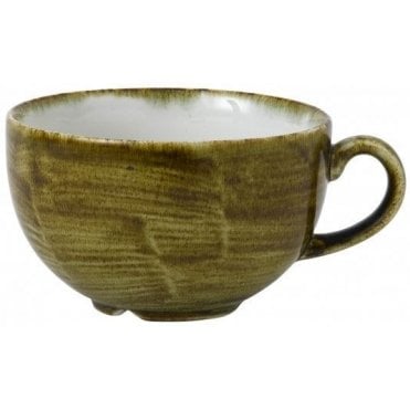 Stonecast Plume Cappuccino Cup - 12oz (34cl) Olive (Box Of 12)