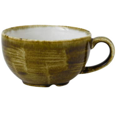Stonecast Plume Cappuccino Cup - 8oz (22.7cl) Olive (Box Of 12)