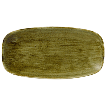 Stonecast Plume Chef Oblong Plate No.3 - 29.8 X 15.3cm Olive (Box Of 12)