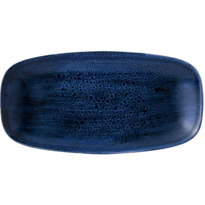 Churchill China Stonecast Plume Chef Oblong Plate No.3 - 29.8 X 15.3cm Ultramarine (Box Of 12)