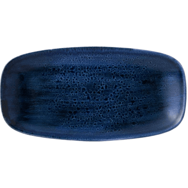 Stonecast Plume Chef Oblong Plate No.4 - 35.5 X 18.9cm Ultramarine (Box Of 6)